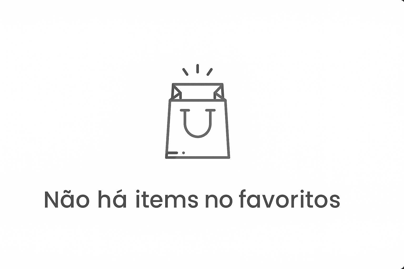 Lista de favoritos vazia